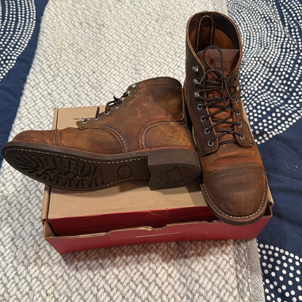 Red Wing Iron Ranger Size 8 in Copper
